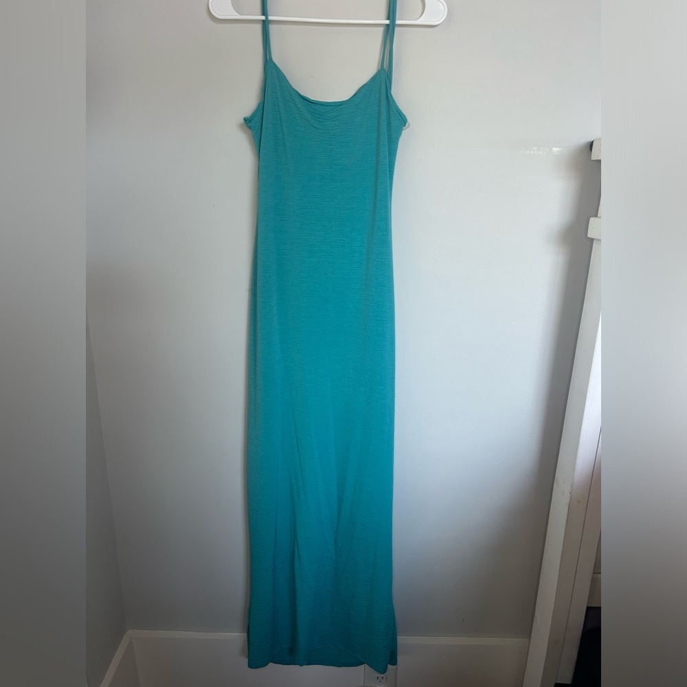 Teal maxi dress. Brand: Le Lis, size L.
